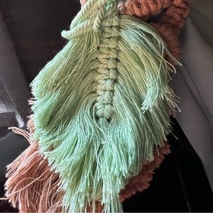 Pair of Leaf curtain tie backs